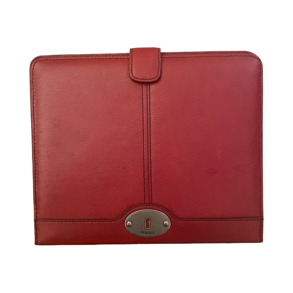 Fossil Red Leather Tablet Cover